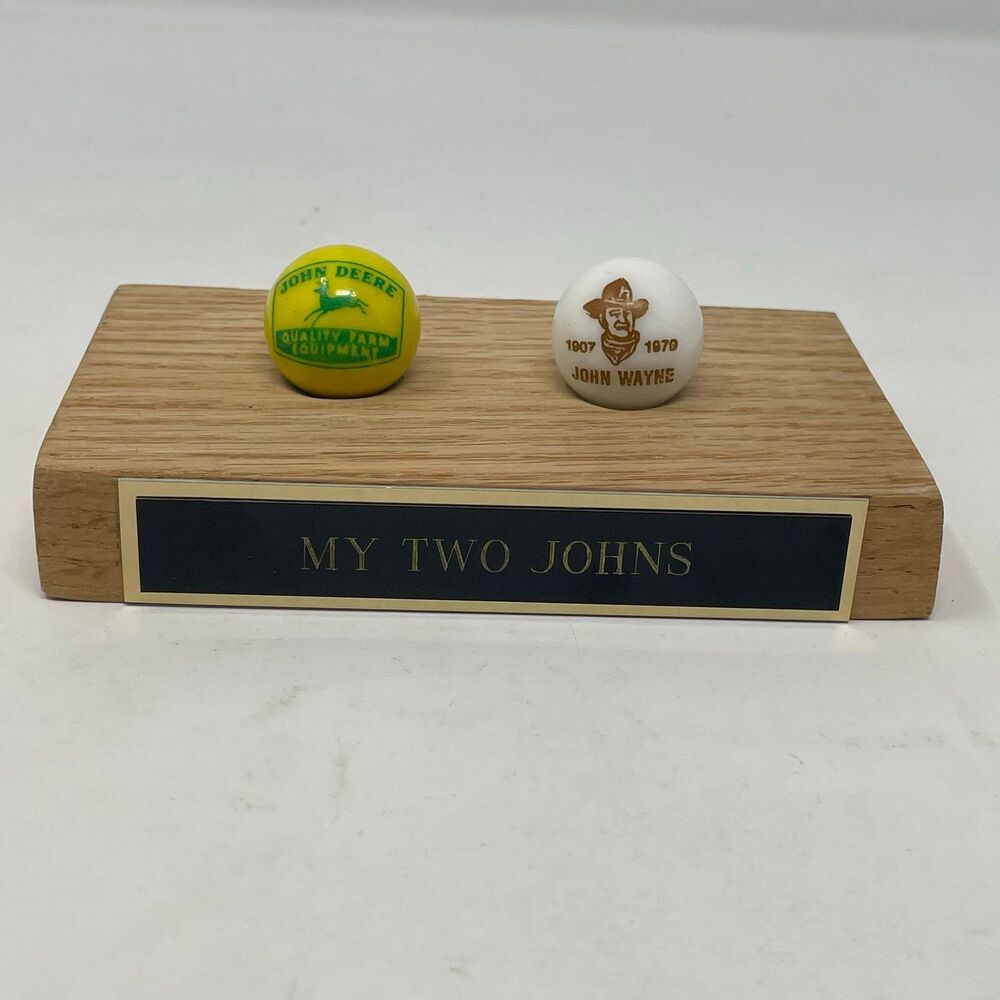 ohn Deere & John‎ Wayne "My Two Johns" Collectible Marble Display